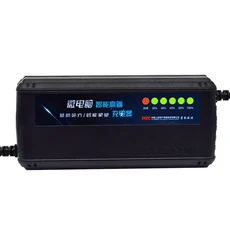 48V 40AH 6 스마트 LED 디스플레이 납산 젤 물 배터리 충전기 오토바이 자전거 스쿠터용 AC110V-220V EU AU, [01] US, 01 IEC