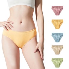 JOYTOUR 旅圖 一次性純棉女生內褲 EO電子滅菌 獨立包裝 旅行孕婦適用 莫蘭迪色 XL, 莫蘭迪色(5件/組)