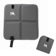 아워템 휴대용 접이식 방석 등산 캠핑 콘서트 단열 방수 돗자리, 그레이