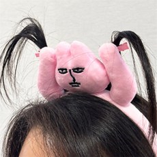 노코필수품 킹받는 라따뚜이 머리띠 사진소품, 토끼
