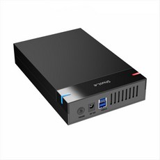 Shuole 3.5 인치 HDD 케이스 USB 3.0 대 SATA 외부 하드 드라이브 인클로저 고속 하드 드라이브 리더 어댑터, EU 플러그, 검은색