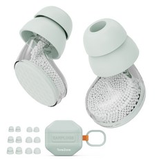 TONEZONE 소음차단 귀마개 실리콘 수면귀마개 수면용 정음 귀마개, 1세트, 그린