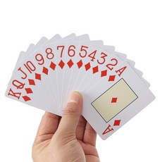 Jdt 홀덤 포커 트럼프카드 방수 빅넘버 플레잉카드, 단품