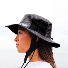 日本 TAVARUA TM1005 漁夫帽 衝浪潛水遮陽帽 水陸兩用快乾透氣 復古葉設計, 復古葉(均碼)