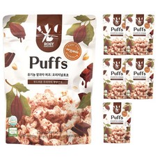 로지오가닉 유기농 쌀과자 적응 퍼프, 오리지날 초코, 25g, 6개