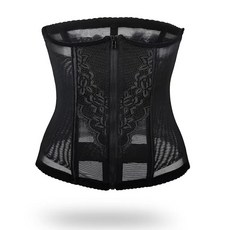 DFMEI 收腹束腰帶夏季薄款透氣排扣拉鍊式塑身美體矯正產後塑形