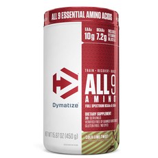 Dymatize 所有 9 種氨基全譜 BCAA 和 EAA, 可樂石灰扭曲, 450克, 1個