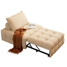 데일리유즈 1인용 소파베드 쇼파베드 접이식 침대 소파 공간활용, 테크니컬 베이지