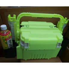 釣魚多功能工具箱 附杯架 竿架 餌勺架, 螢光色, 1個