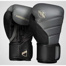 HAYABUSA 頂級精品拳擊手套 泰拳款式 冠軍代言 灰黑色, 1個, 14oz