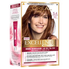 L'OREAL PARiS 巴黎萊雅 卓越乳霜染髮劑 - 5.4 號淺棕色, 1個, 淺銅棕色