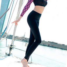 여성 래쉬가드 비치웨어 요가긴바지 블랙 여름옷 바캉스룩