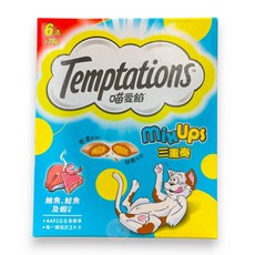 喵愛餡 三重奏貓零食 75公克X6入, 450g, 1套, 鮪魚鮭魚及蝦三重口味