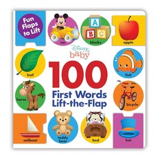 [5] Disney Baby: 100 First Words LifttheFlap [board_book], [5] Disney Baby: 100 First Wor