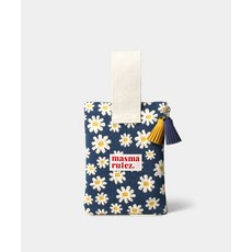 마스마룰즈 MASMARULEZ Strap pouch _ 니트 데이지 네이비 5000828980 419443, FREE, Black, White