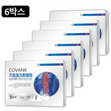 1+1 자석 요법 패치 한 번에 통증 완화 목 어깨 허리 다리, 6개, 5개입