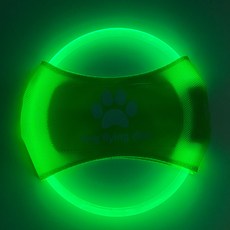 LED充電發光寵物飛盤, 綠光, 1個