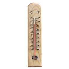CoCoPink / 아날로그 온도계 나무온도계, 1개
