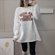 힙가리는 샌디 롱박스 기모티셔츠