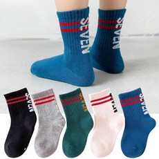 남아 양말5족 세트 가을 겨울 5켤레 양말세트 초등학생 키즈 주니어 아동 어린이