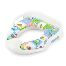 타요 유아용 손잡이 변기커버, 화이트