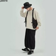 百搭機能馬甲 復古潮牌軍事機能風無袖背心馬甲女日系多口袋工裝文藝美式夾克男