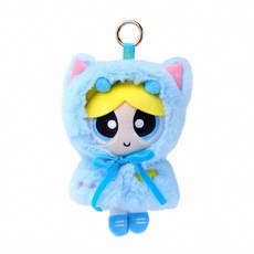 卡通人物造型玩偶吊飾 可愛毛絨鑰匙圈 多款造型 療癒小物, 斗篷泡泡, 1個