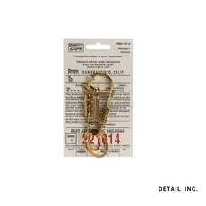 GOODFORIT 日本Detail 金屬線材工業風登山扣 (兩色) - 輕巧便攜，多功能鑰匙圈/背包掛飾, 黑色, 1個