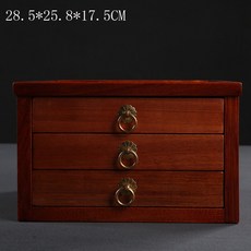 普洱茶盒 茶餅收納盒 多層茶倉 茶具配件 撬茶盤 分茶盤 賞茶盤, 花梨木普洱茶盒（3層）, 1個