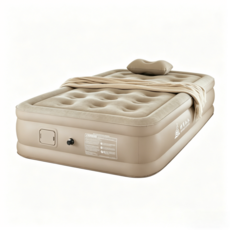 휴대용 내장형 자동펌프 캠핑 에어베드 매트리스 침실 에어매트+ 에어 펌프+ 전용 가방, 카키