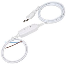 조명용 레일 및 연결부속, 11_스위치전선(3M/화이트), 1개