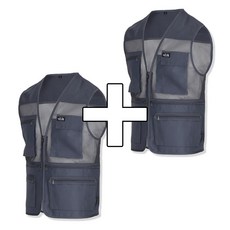 빌리언즈 여름 작업복조끼 망사 작업용 상의 일복 주머니 많은 원플러스원 빅사이즈