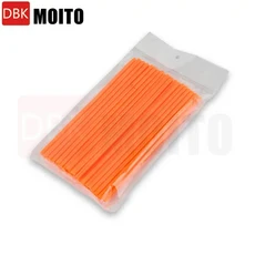 유니버설 스포크 스킨 커버 모토크로스 자전거 바퀴 용 트림 랩 12 색 17CM 장식 보호 파이프, 주황색