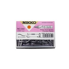 다치카와 핀 제작소 닛코 펜촉 N360 포인트 하드 크롬 100개입 N360C100