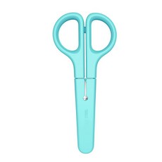 得力兒童安全剪刀 6021 台灣 辦公文具用品, 1個, 6021-藍