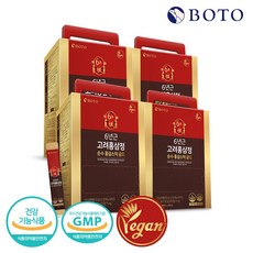 보뚜 6년근 고려홍삼정 순수 홍삼스틱 골드 100포, 4박스, 1kg