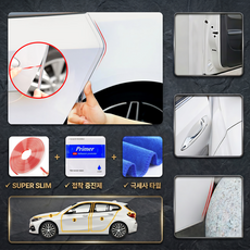 어썸마이카 프리미엄 자동차 문콕방지 도어가드 차량 몰딩, 1세트, 투명