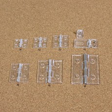 투명아크릴경첩7종/투명pc경첩/구멍있는경첩/피규어경첩, 가형_미니 20mm 경첩, 1개