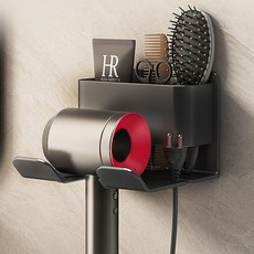 욕실 드라이기 거치대 무타공 수납 헤어 드라이걸이, 화이트, 1개