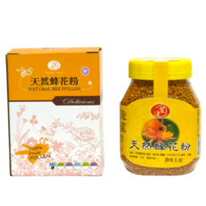 皇廷養蜂場 蒲鹽花蜂花粉300罐裝，天然營養補充品，增強體力，維持健康，獨立罐裝方便攜帶, 1個