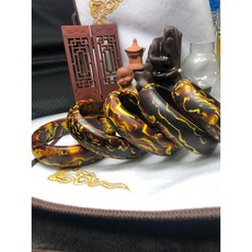 淡淡龍涎香特有香味/灰琥珀, 1個, 嚴選 龍涎香-手鐲57mm