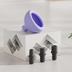 排痰鼓壓拍痰器 嬰兒童拍背神器 拍痰杯 輔助排痰 舒適安全, 1個, 小號紫色【配3種轉接頭】