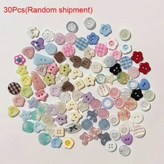 10 20 30 스타일 공예 귀여운 컬러 플라스틱 의류 단추 SCRAPBOOKING 바느질 DIY 액세서리, 30pcs