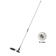 330~350Mhz 옴니 고이득 15dBi 수신기 신호 발진기 스프링 FM UHF 무선 안테나, 01 N MALE