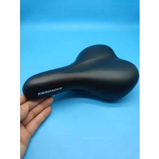 KEREACHY 自行車鞍座 型號 8026 PVC 皮面 寬19cm 黑色 淺棕色, 如圖所示, 1個