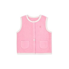 오가닉맘 핑크포근후리스 기모 플리스조끼 MKZLVE08 2764109