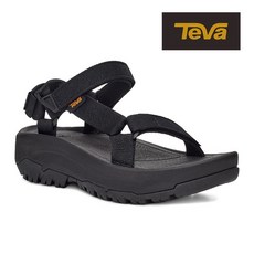 TEVA 女款HURRICANE XLT2 AMPSOLE厚底運動涼鞋 黑色TV1131270BLK就在kusport, 黑色US 8, 黑色, US 8