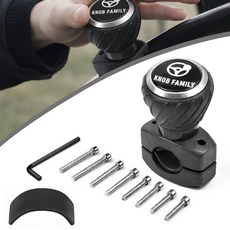 ORVIA 자동차 핸들 파워봉 + 방수 커버 차량용 핸들봉 파워핸들 화물차 버스 중장비용, 블랙