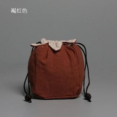 두꺼운 면화 보관 가방 세라믹 덮여 그릇 찻잔 여행 Drawstring 가방 다기능 중간 주전자 천 주머니, 9)09, 1개