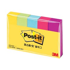 포스트-잇 플래그 분류용(종이) 670-5UC (5색/3M), 단품